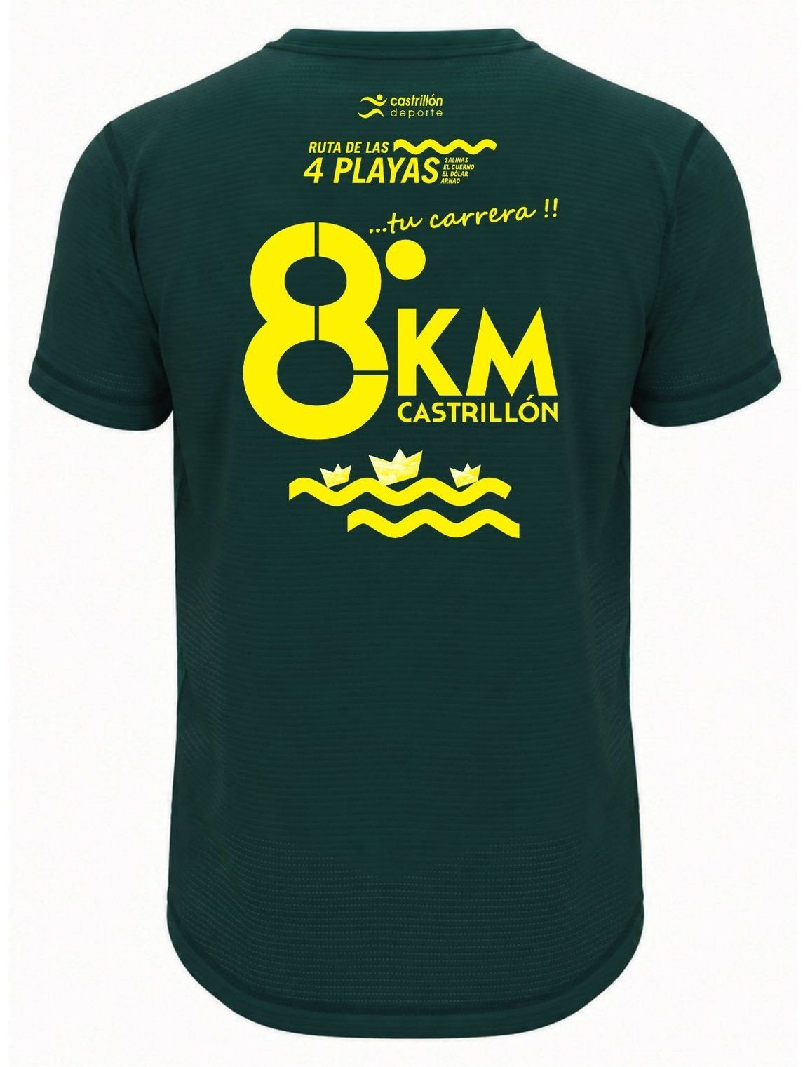 Camiseta oficial 8KM Ruta de las 4 Playas 2026 Camiseta oficial 8KM Ruta de las 4 Playas 2026